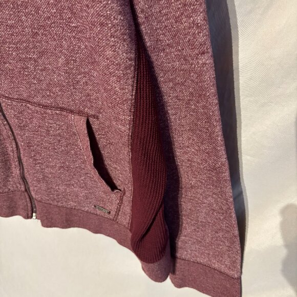 Express Women's Berry Zip Up Sweatshirt Size XL - PreOwned - Picture 3 of 8